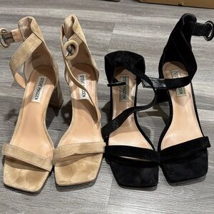 Steve Madden Black and Tan BUNDLE